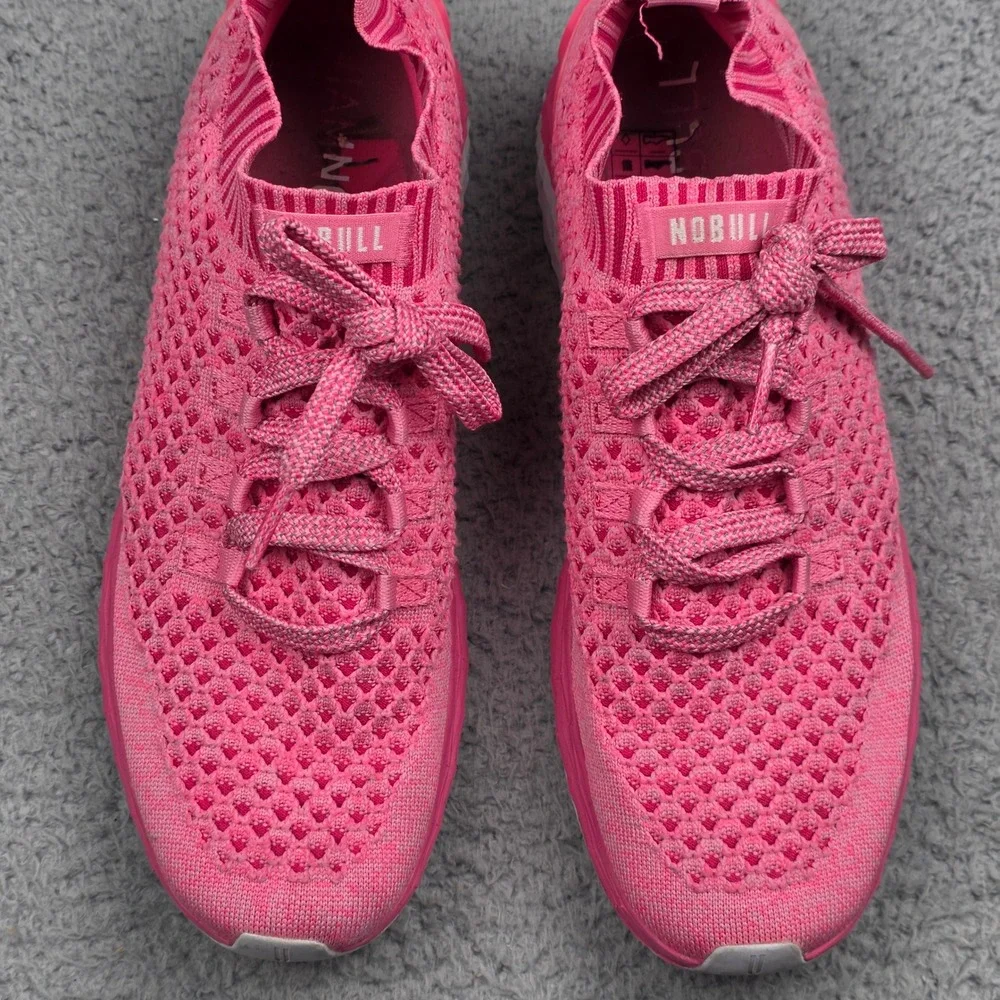 NOBULL Knit Runner Womens 13.5 Mens 12 Pink Training Running Shoes
